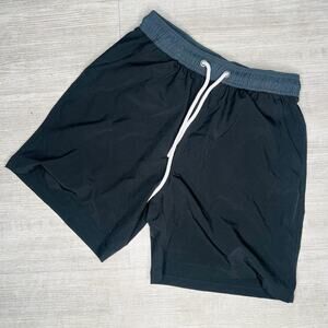 Gray And Black Boys Swim Shorts